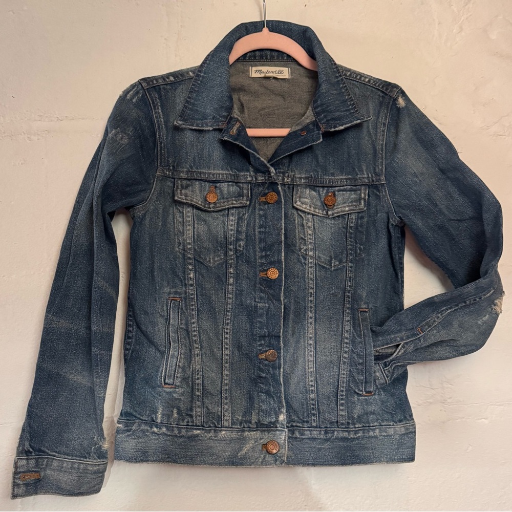 Madewell Blue Denim Jean Jacket in Pinter Wash